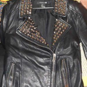 size small leather jacket